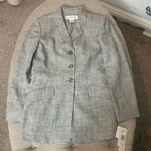 Vintage Jones New York Silk/Linen Blazer - Picture 9 of 16